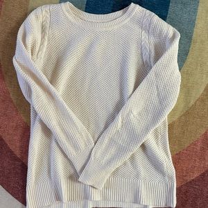LOFT cream knit sweater.